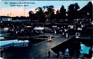 Postcard. Reeds Lake, 1915
